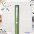Ручка-роллер Parker Vector XL Green CT, цвет чернил black, стержень: F, в подарочной упаковке.