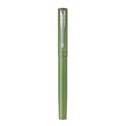 Ручка-роллер Parker Vector XL Green CT, цвет чернил black, стержень: F, в подарочной упаковке.