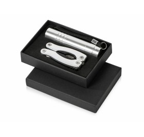 Подарочный набор Scout с многофункциональным ножом и фонариком, серебристый (P) Подарочный набор Scout с многофункциональным ножом и фонариком, серебристый (P)