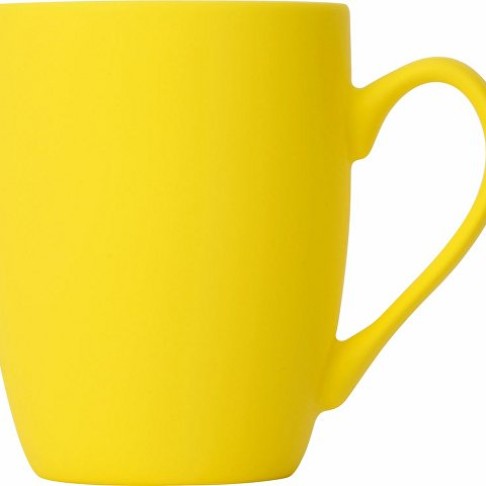 Кружка с покрытием soft-touch “Tulip Gum”, желтый (108C) (P)