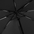 Зонт-автомат Lumet с куполом из переработанного пластика, черный (P)