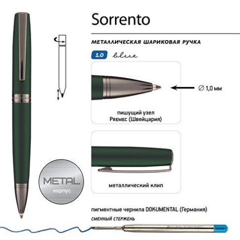 Ручка металлическая шариковая Ручка металлическая шариковая