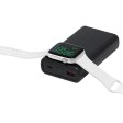 Внешний беспроводной аккумулятор 2-в-1 с функцией зарядки Apple Watch, QC/PD «AtomIQ», 10000 мАч, черный