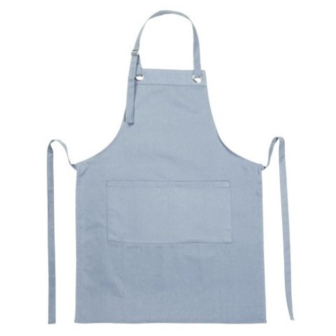 Хлопковый фартук Delight с карманом и регулируемыми завязками, антрацит