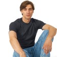 Футболка HD Fit короткий рукав с эластаном, темно-серый