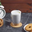 Стакан с двойными стенками, белый внутри