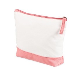 Косметичка хлопковая Cotton, белый/пыльно-розовый Косметичка хлопковая Cotton, белый/пыльно-розовый
