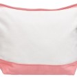 Косметичка хлопковая Cotton, белый/пыльно-розовый
