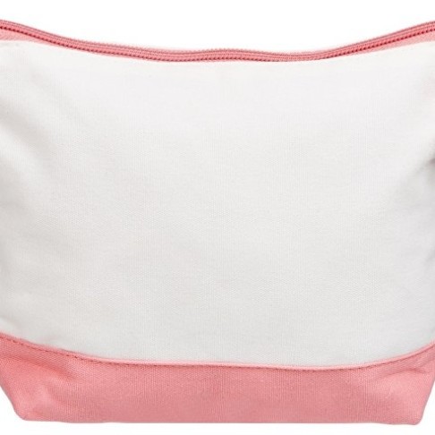 Косметичка хлопковая Cotton, белый/пыльно-розовый
