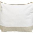 Косметичка хлопковая Cotton, белый/бежевый
