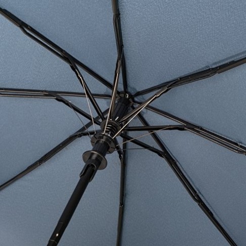 Зонт-полуавтомат Roof с куполом из переработанного пластика, антрацит 2165C Зонт-полуавтомат Roof с куполом из переработанного пластика, антрацит 2165C