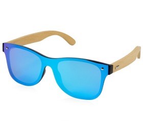 Солнцезащитные очки из бамбука с зеркальной линзой 