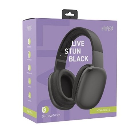 HIPER Наушники накладные Bluetooth HIPER LIVE STUN HTW-QTX16