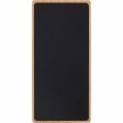 Внешний аккумулятор с подсветкой лого и солнечной панелью «Reedia S1», 10000 mAh, бамбук, черный