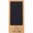 Внешний аккумулятор с подсветкой лого и солнечной панелью «Reedia S1», 10000 mAh, бамбук, черный
