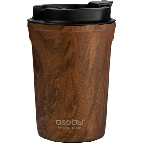 Термокружка CAFe COMPACT, 380 мл, wood