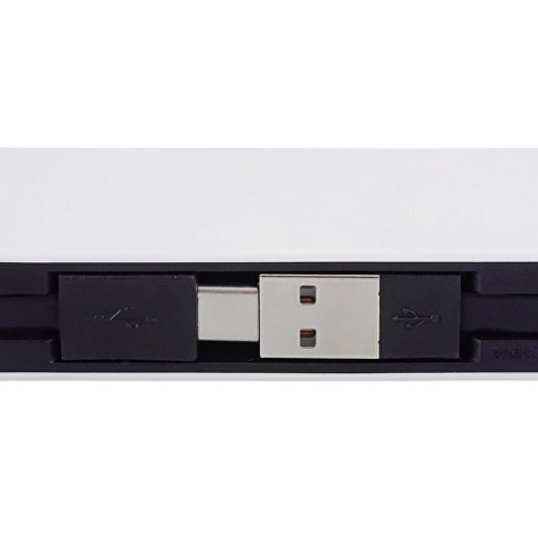 USB-хаб «Hubix» с коннектором 2-в-1 USB-C и USB-A, 2.0, белый