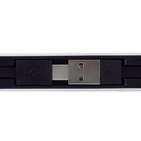 USB-хаб «Hubix» с коннектором 2-в-1 USB-C и USB-A, 2.0, белый
