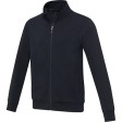 Galena унисекс-свитер с полноразмерной молнией из переработанных материалов Aware™ - Нейви Galena унисекс-свитер с полноразмерной молнией из переработанных материалов Aware™ - Нейви