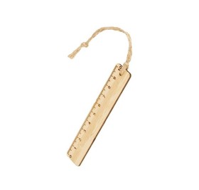 Закладка с линейкой из бамбука 