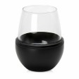Тумблер для вина WINE KUZIE, черный (P)