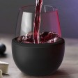 Тумблер для вина WINE KUZIE, черный (P)