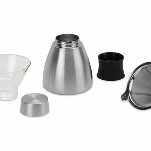 Кофеварка POUR OVER, 1000 мл, серебристый/черный