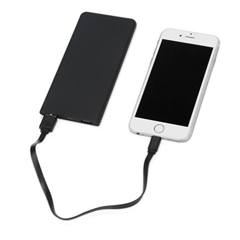 Портативное зарядное устройство с красной подсветкой логотипа «Faros», soft-touch, 4000 mAh