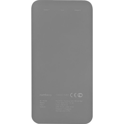 Внешний аккумулятор Rombica NEO PB100 Gray, серый