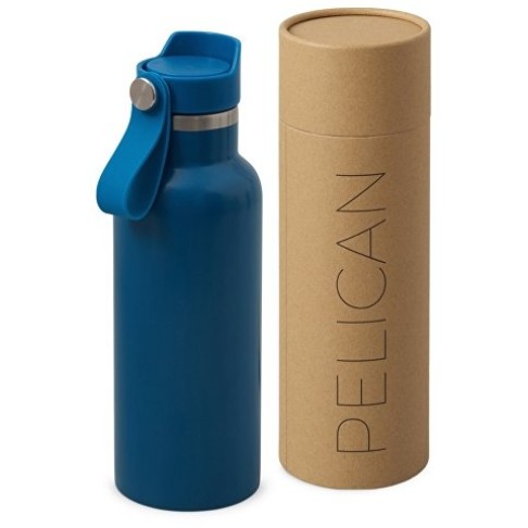 Вакуумная термобутылка «Pelican», 500 мл, синий индиго