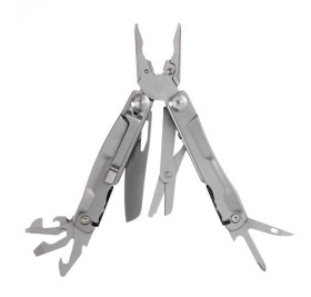 Мультитул Stinger, 106 мм, 15 функций, сталь, серебристый, в комплекте нейлоновый чехол