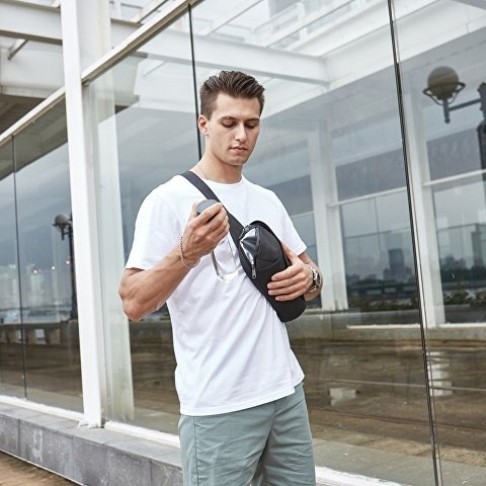 Антикражная сумка на пояс Clickpack, черный