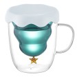 Кружка с двойными стенками с елочкой внутри 