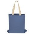 Сумка для шопинга Steady из хлопка с парусиновыми ручками, 260 г/м2, голубой