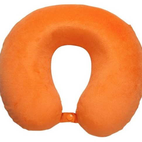 Подушка Basic из микрофибры с эффектом памяти U-shape, оранжевый NEW