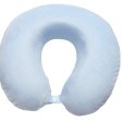 Подушка Basic из микрофибры с эффектом памяти U-shape, небесно голубой NEW