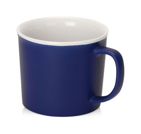 Матовая кружка Nancy 360 мл цветная снаружи, белая внутри, синий Матовая кружка Nancy 360 мл цветная снаружи, белая внутри, синий