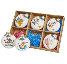 Набор новогодних игрушек, 6 шт Набор новогодних игрушек, 6 шт