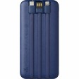 Внешний беспроводной аккумулятор c QC/PD «Арти», 10000 mAh, темно-синий