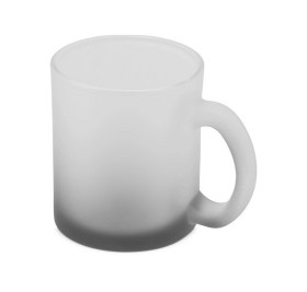 Стеклянная матовая кружка с градиентом для сублимации, черный 