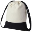 Рюкзак-мешок Cotton из хлопка 170 г, натуральный/черный
