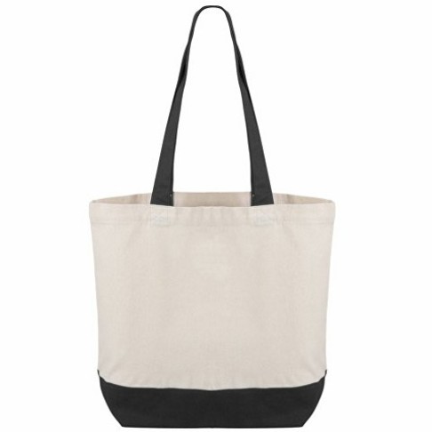 Сумка для шоппинга Cotton из переработанного хлопка 280 г, черный