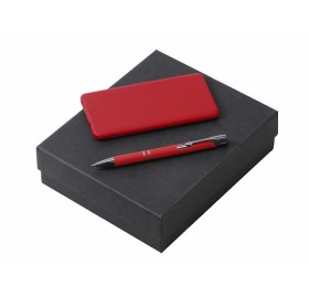 Подарочный набор c ручкой и повербанком 5000 mAh, красный Подарочный набор c ручкой и повербанком 5000 mAh, красный