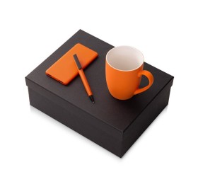 Подарочный набор c кружкой, пластиковой ручкой и повербанком С1, 5000 mAh, оранжевый Подарочный набор c кружкой, пластиковой ручкой и повербанком С1, 5000 mAh, оранжевый