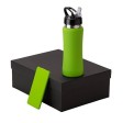 Подарочный набор с бутылкой для воды и повербанком С1, 5000 mAh, зеленое яблоко