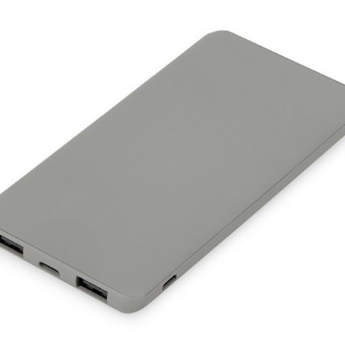 Подарочный набор с бутылкой для воды и повербанком С1, 5000 mAh, серый