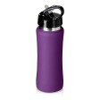 Подарочный набор с бутылкой для воды и повербанком С1, 5000 mAh, фиолетовый