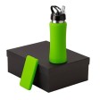 Подарочный набор с бутылкой для воды и повербанком С2, 10000 mAh, зеленое яблоко