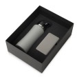 Подарочный набор с бутылкой для воды и повербанком С2, 10000 mAh, серый