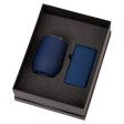 Подарочный набор с термокружкой и повербанком С1, 5000 mAh, темно-синий